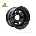 16x8 Black Spoke Wheels 5x114.3 Offroad